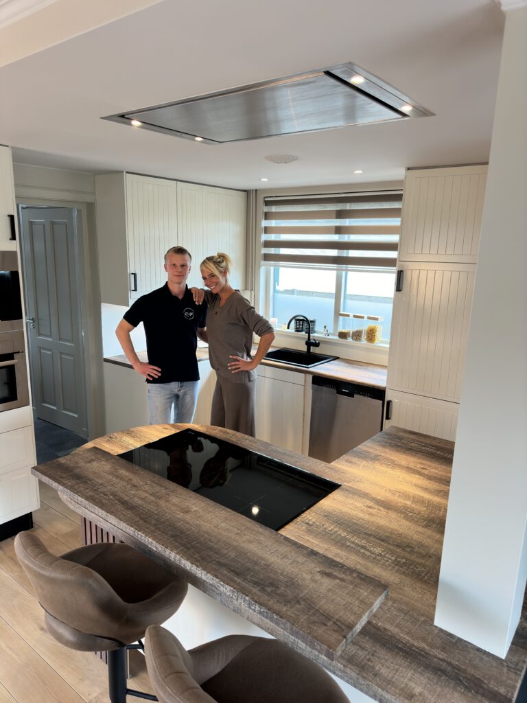 Keuken wrappen houtlook